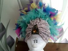 Cream glitter turban for sale  THORNTON-CLEVELEYS