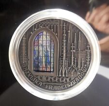 CAMEROON 2000 FRANCS 2019 BASILICA OF SAINT FRANCIS CRACOW 2 OZ AG STAINED GLASS na sprzedaż  PL