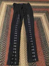 Tripp NYC Black Gothic Emo Victorian Steampunk, Hooks & Eyes Leggings Pants SM for sale  Shipping to South Africa