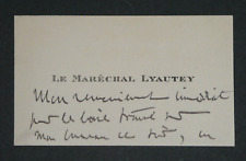 Maréchal lyautey carte d'occasion  Fondettes