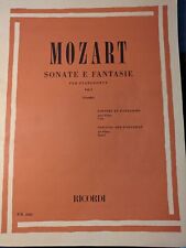 Mozart sonate fantasie usato  Verzuolo