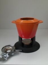 Le Creuset Cast Iron Volcanic Flame Fondue Set Boxed for sale  Shipping to South Africa