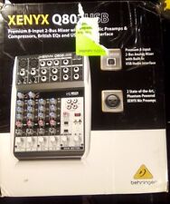 Mixer Behringer Xenyx Q802USB com cabo de alimentação, usado comprar usado  Enviando para Brazil