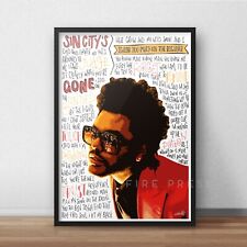Weeknd poster print for sale  BOLTON