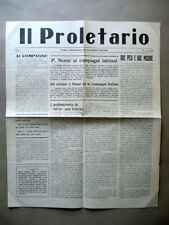 Proletario foglio clandestino usato  Italia