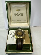 Usado, Antigo Le Gant QS Relógio Eletrônico Suíço Masculino Pulseira de Couro Caixa Original Peças de Reparos comprar usado  Enviando para Brazil