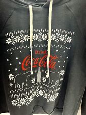 Moletom com capuz Coca Cola preto tamanho médio ursos polares flocos de neve Natal comprar usado  Enviando para Brazil