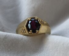 Men’s Ruby Diamond Yellow Gold Ring for sale  Shipping to South Africa