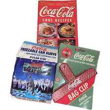 Lote de 3 recetas de lata de cocina de Coca Cola refrigerador chip clip recuerdos segunda mano  Embacar hacia Argentina