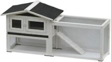 @Pet Outdoor Garden Rabbit Small Animal Hutch Cage White and Black for sale  SWINDON