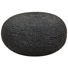 Pouf noir jute d'occasion  Expédié en France