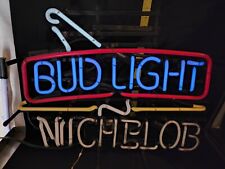 Vintage Bud Light Michelob Beer Neon Sign Damaged Works Parts or Repair Only  for sale  Parkersburg