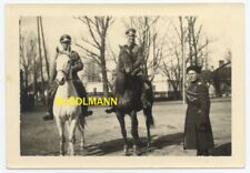 Foto Wehrmacht Offiziere mit Kosaken Ostvölker Abzeichen Fellmütze gebraucht kaufen  Georgensgmünd