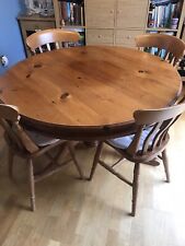 Round wooden dining for sale  GLOSSOP