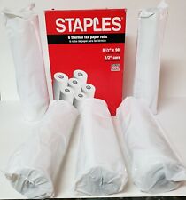 Rolos de papel de fax térmico Staples 8-1/2" x 98' com um núcleo de 1/2" ~ "rolos de 5"  comprar usado  Enviando para Brazil