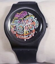 Relógio Swatch Wild Face Suoz167 pulseira de silicone preta desenhos multicoloridos novo comprar usado  Enviando para Brazil