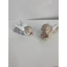 Angel figurines with flowers 4 1/2” -5” for sale  Shipping to South Africa