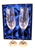 Crystal champagne glasses for sale  UK