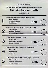 Riginal stimmzettel bvv gebraucht kaufen  Berlin