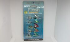 Iscas de pesca giratórias 1/8 oz Blue Fox Flash tamanho 1 arco-íris/prata/azul 5/8" comprar usado  Enviando para Brazil
