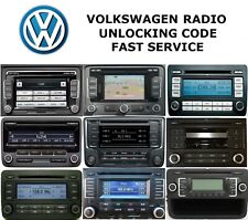 Used, Volkswagen VW Radio Code Service RCD510 500 310 300 215 210 RNS 315 Fast for sale  Shipping to South Africa