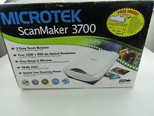 Microtek Scanmaker 3700 Flatbed Scanner MAC/PC USB 1200x600 dpi 42 Bit Color NIB, used for sale  Shipping to South Africa