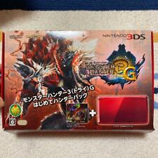 Nintendo 3DS Monster Hunter 3G First Hunter Pack Flare vermelho limitado na caixa comprar usado  Enviando para Brazil