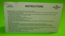 Elektra pinball instruction for sale  Collingswood