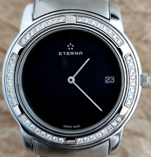 Relógio masculino ETERNA Galaxis DIAMONDS 3107.41 quartzo aço inoxidável 37mm EXCELENTE, usado comprar usado  Enviando para Brazil