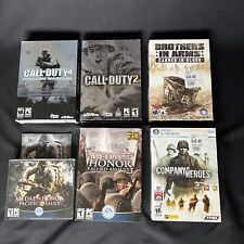 6 PC games including COD4 Modern Warfare, COD2, Medal of Honor, Brothers in Arms for sale  Shipping to South Africa