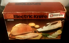 VINTAGE RETRO GOLDAIR ELECTRIC KNIFE WITH BOX & WALL BRACKET MODEL CE3, used for sale  Shipping to South Africa