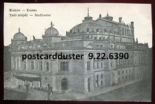 POLAND Krakow/ Krakow Postcard 1915 Theatre. Poczta polowa na sprzedaż  Wysyłka do Poland