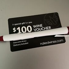 $100 NakedWines Voucher Gift Card For 6 Pack Of Wine Totaling At Least $160🍷 for sale  Blakely
