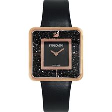 Relógio feminino Swarovski couro dourado quadrado cristalino 5129902  comprar usado  Enviando para Brazil