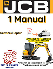 JCB 8045 MINI ESCAVADEIRA SERVIÇO OFICINA MANUAL PDF USB comprar usado  Enviando para Brazil