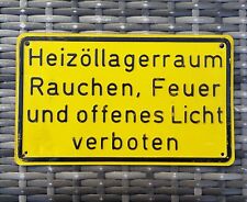 Altes blechschild heizöllager gebraucht kaufen  Bad Sulza