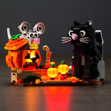 Zestaw świateł LED LocoLee do Lego 40570 Halloween Kot i mysz Kreatywny zestaw oświetlenia, używany na sprzedaż  Wysyłka do Poland
