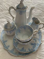 Antique Mini Tea Set White And Blue (Damages) for sale  Shipping to South Africa