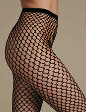 Womens Sexy Fishnet Tights Patterned Black Small Medium Large, used for sale  LEEDS