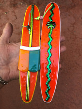 CONJUNTO-DE-2 X 10 1/8" PRANCHAS DE SURF DE VIDRO FUNDIDO DICRÓICO arte CORES REFLEXIVAS em perfeito estado comprar usado  Enviando para Brazil