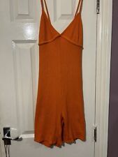 Unitard jumpsuit orange for sale  DAGENHAM