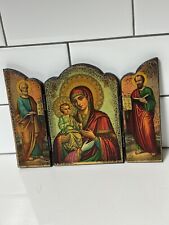 Triptych religious wood for sale  Staten Island