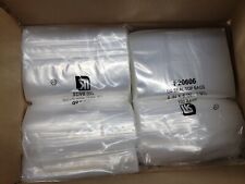 Used, Case/1,000 Clear Zip Seal Plastic Bags Jewelry Zipper Top Lock Baggies 2 Mil for sale  Shipping to South Africa