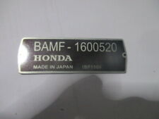 Nameplate honda bamf for sale  Shipping to Ireland