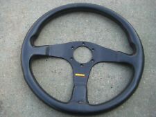 Momo Corse Racing Steering Wheel 1995 Leather 3 Spoke Rare Type D35 for sale  Shipping to South Africa