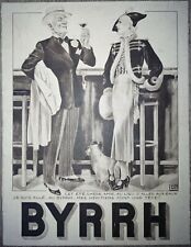 Plaque Publicitaire Cartonnée ancienne BYRRH. APÉRITIFS. 1935. Illustrée LG d'occasion  Paris I