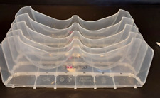 Boobie Trap Bra Organizer Storage Unit - 5 Section Clear Plastic Drawer or Shelf for sale  Shipping to South Africa