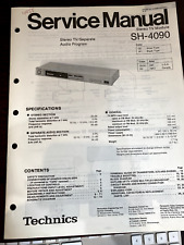 MÓDULO DE TV ESTÉREO TECHNICS SH-4090 SH4090 Manual de Servicio DE EE. UU. *ORIGINAL** segunda mano  Embacar hacia Argentina