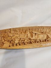 Carved wooden locomotive for sale  Fond Du Lac