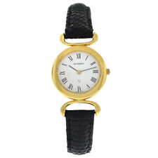 Bucherer Q Solid 18K Yellow Gold Ladies 24MM Quartz Watch, usado segunda mano  Embacar hacia Argentina